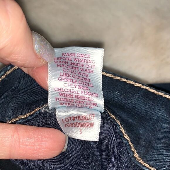 So Skinny Distressed  Jeggings Size 5 Juniors - Picture 7 of 10